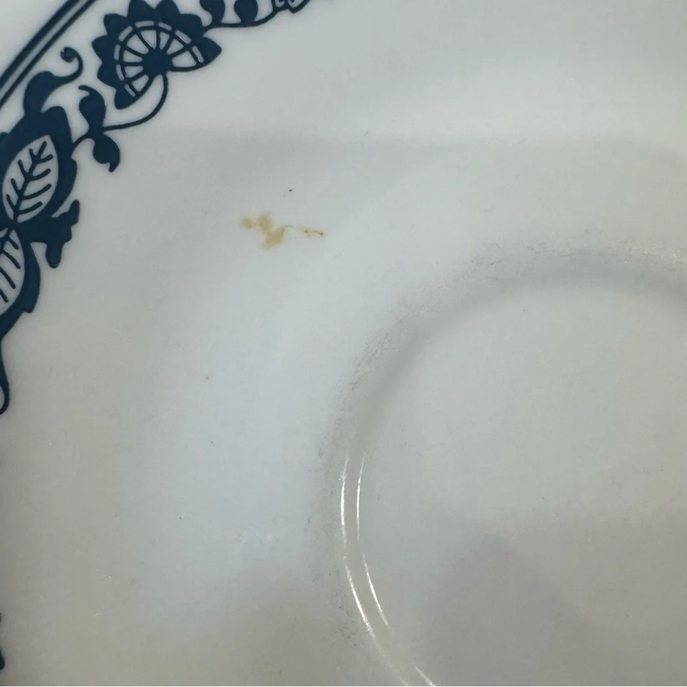 Corelle Saucers Old Town Blue 6-3/4” White Blue Floral Blue Onion Set Of 2